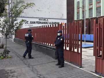 Más de mil policías cuidarán el regreso a clases presenciales este lunes en escuelas del Edomex