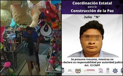 Sujeto golpea y patea a dos mujeres en papelería en Morelos; policía lo detiene