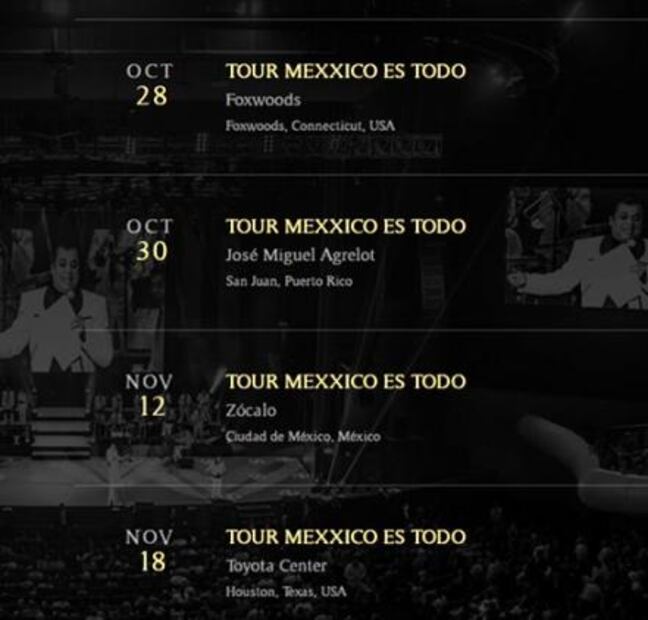 "Borra" Juan Gabriel fecha en el Zócalo