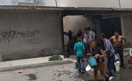Mueren dos niños al incendiarse su casa en Tultepec 