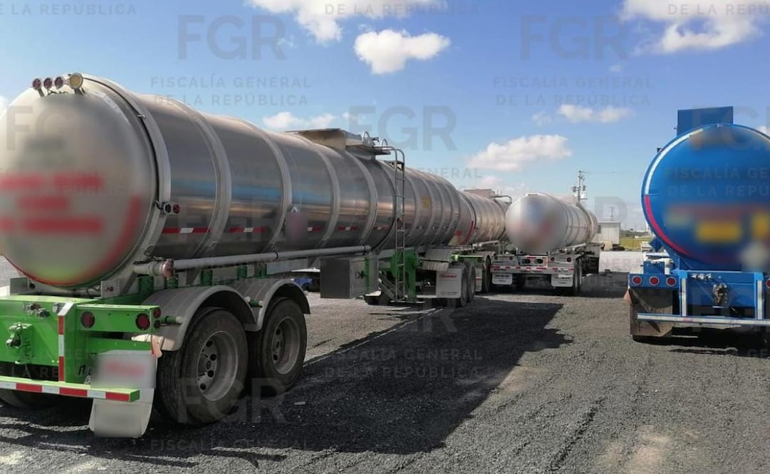 Fiscalía decomisa más de 26 mil litros de gasóleo en Tamaulipas; tres hombres quedan vinculados a proceso.
Foto: Especial.