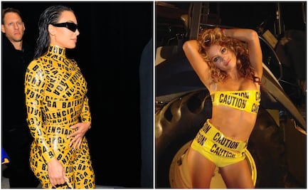 ¿Pau Rubio se le adelantó a Kim Kardashian con traje de cintas amarillas?