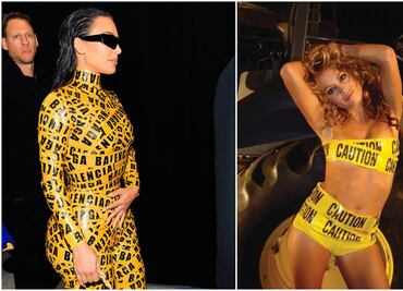 ¿Pau Rubio se le adelantó a Kim Kardashian con traje de cintas amarillas?