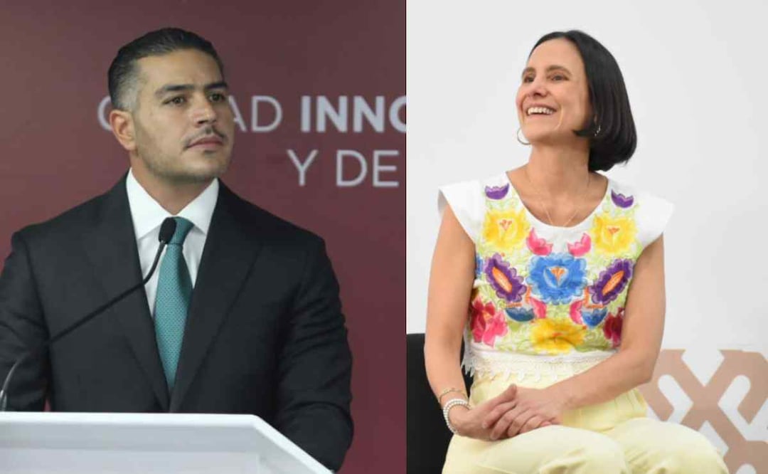 Omar García Harfuch y Luz Elena González Escobar. Foto: Especial