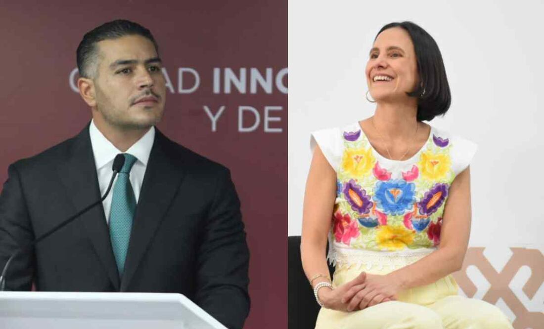 Omar García Harfuch y Luz Elena González Escobar. Foto: Especial