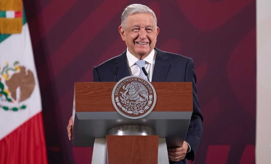Presidente Andrés Manuel López Obrador en conferencia de prensa. Foto: Presidencia