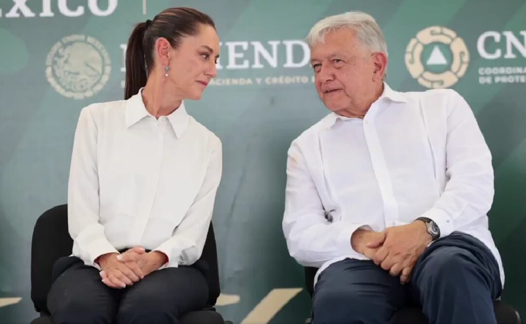 Primera gira de trabajo de Claudia Sheinbaum y Andrés Manuel López Obrador. Foto: captura de pantalla