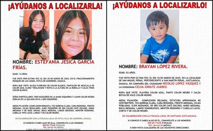 Buscan a Estefanía Jesica y Brayan López en la Mixteca de Oaxaca; vecinos y familiares piden apoyo de autoridades para localizarlos