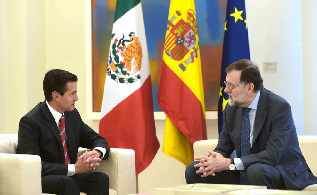 Peña Nieto visitó al presidente español en el Palacio de la Moncloa