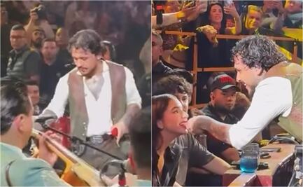 Nodal abandona el escenario para buscar a Ángela Aguilar entre el público 