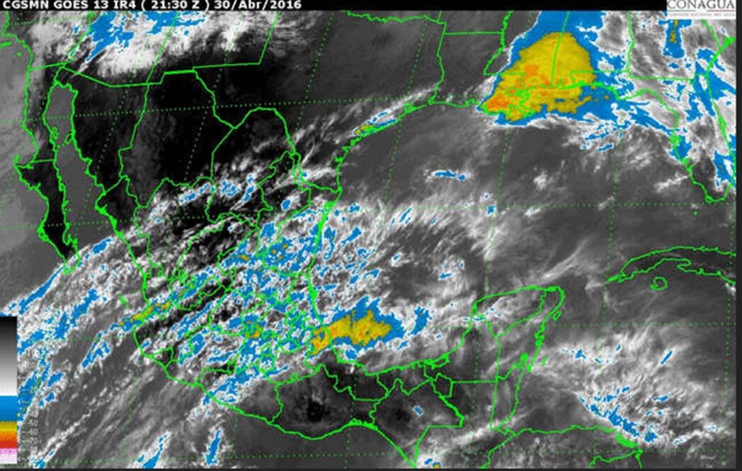 En la foto: Imagen satelital del SMN