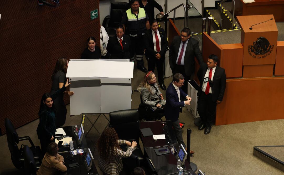 Emision de votos en el senado. Foto: Diego Israel / EL UNIVERSAL