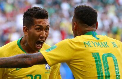 El gol de Firmino que sentenció la victoria de Brasil ante México