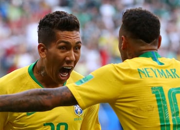 El gol de Firmino que sentenció la victoria de Brasil ante México