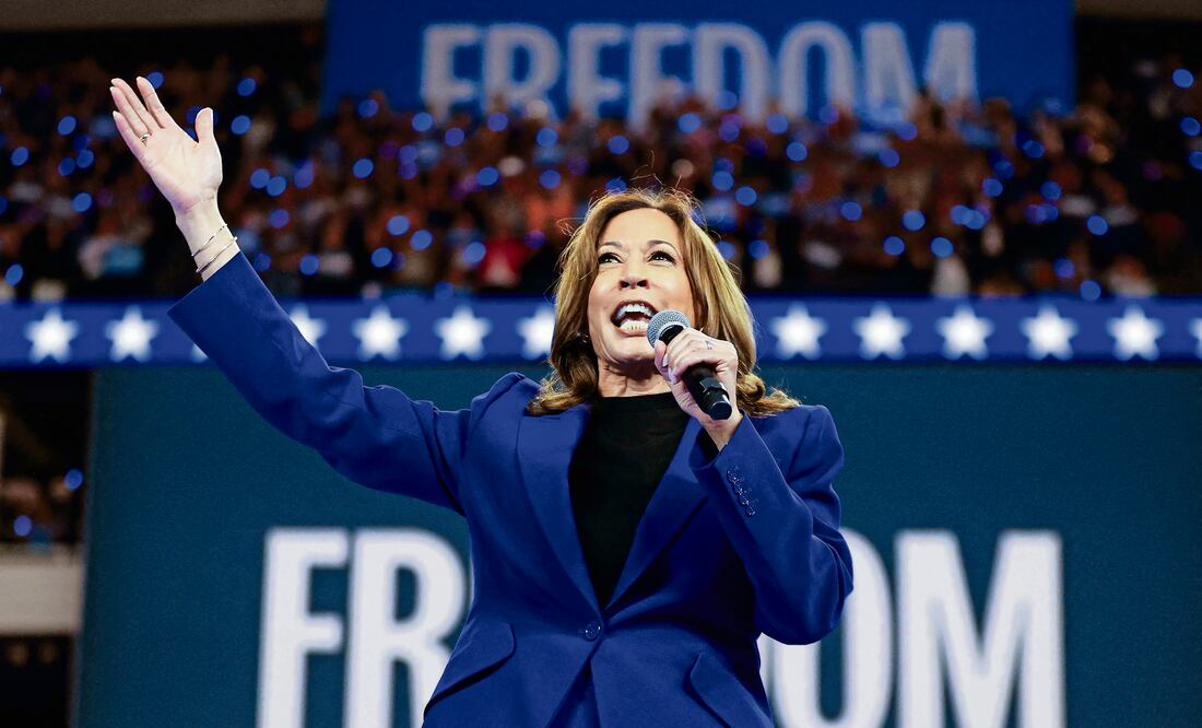 Kamala Harris, nominada presidencial demócrata. Foto: AFP