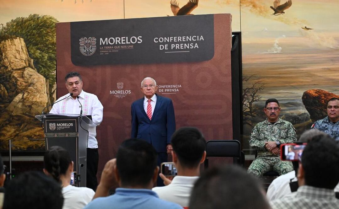 En conferencia de prensa, el Secretario de Seguridad y Protección Ciudadana informó que los videos “extraviados” corresponden a los momentos previos al asesinato. Foto: Justino Miranda / EL UNIVERSAL