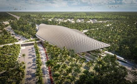 Así es como Aidia Studio diseñó la estación Tulum del Tren Maya