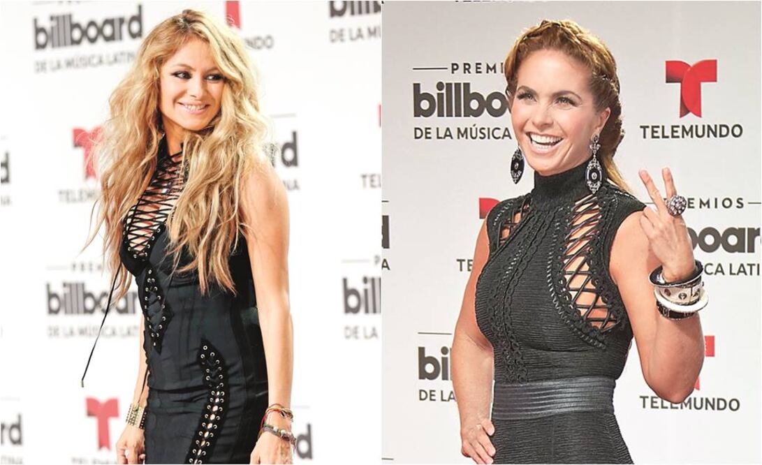 La Chica Dorada lució un vestido negro de cordones con cortes asimétricos; Lucero también presumió cordones, accesorios y trenzas (AGENCIAS)