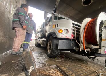 Refuerzan desazolve en la Central de Abasto; operativo “Brigada en Temporada de Patos” evita inundaciones