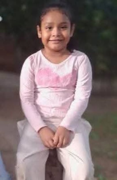 Elena Solorzano Cruz de seis años de edad. Foto: Especial