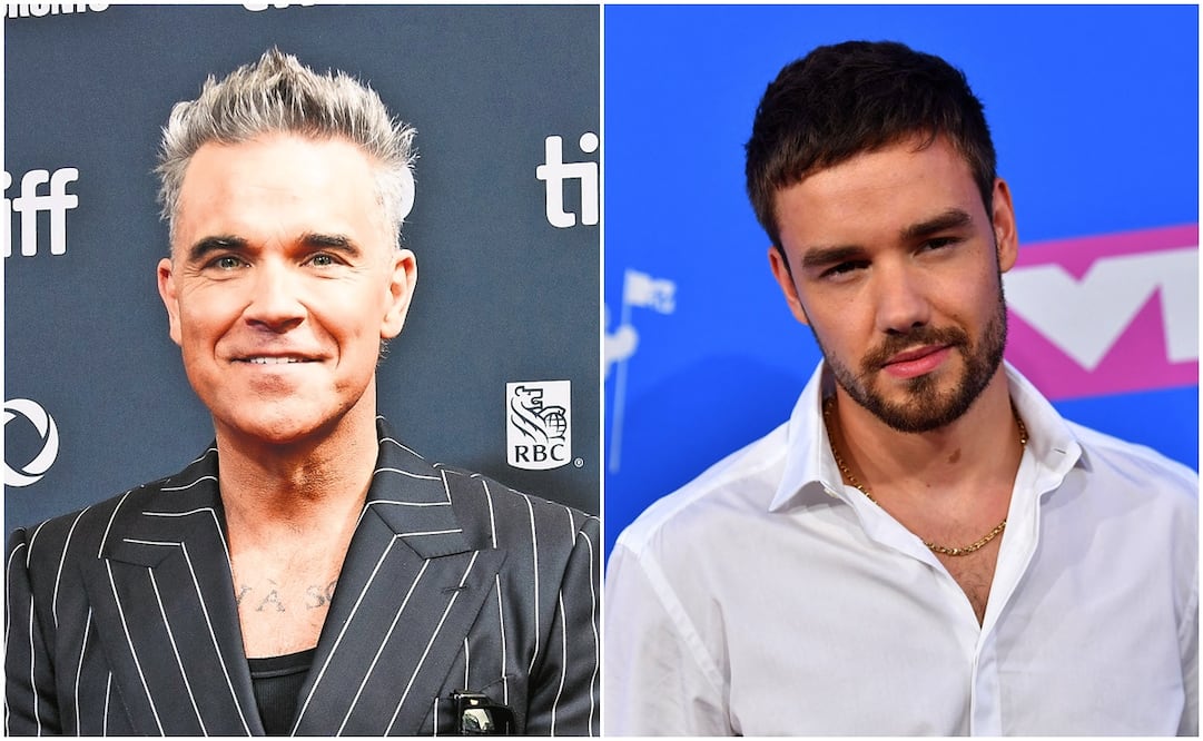 Robbie Williams habla de la importancia de la salud mental para que no se repita lo que le pasó a Liam Payne. Foto: AP/AFP.