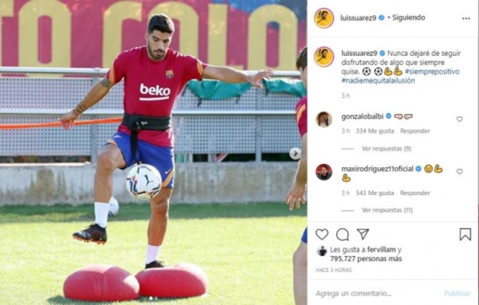 Luis Suárez le "manda" mensaje al Barcelona