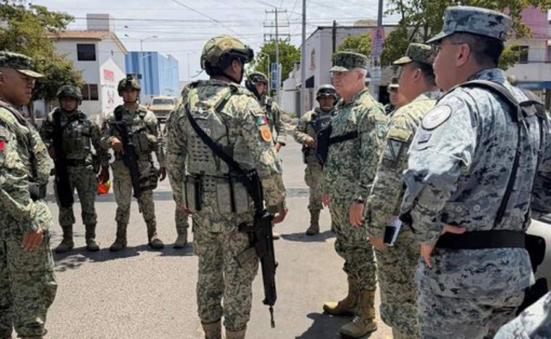 Ricardo Trevilla supervisa operativos en Culiacán; arriban elementos de fuerzas especiales.
Foto: Especial.