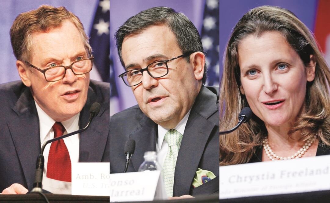 Lighthizer reiteró las “prioridades clave” para su delegación; Ildefonso Guajardo dijo que el primer reto es encontrar el punto medio; La canciller canadiense, Chrystia Freeland, se dijo confiada en lograr un acuerdo. (AP y Reuters)