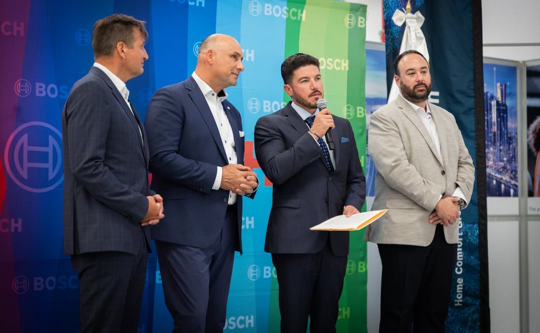 Empresa alemana Bosch invierte 300 millones en Nuevo León; generará 900 empleos en Ciénega de Flores.
Foto: Especial.