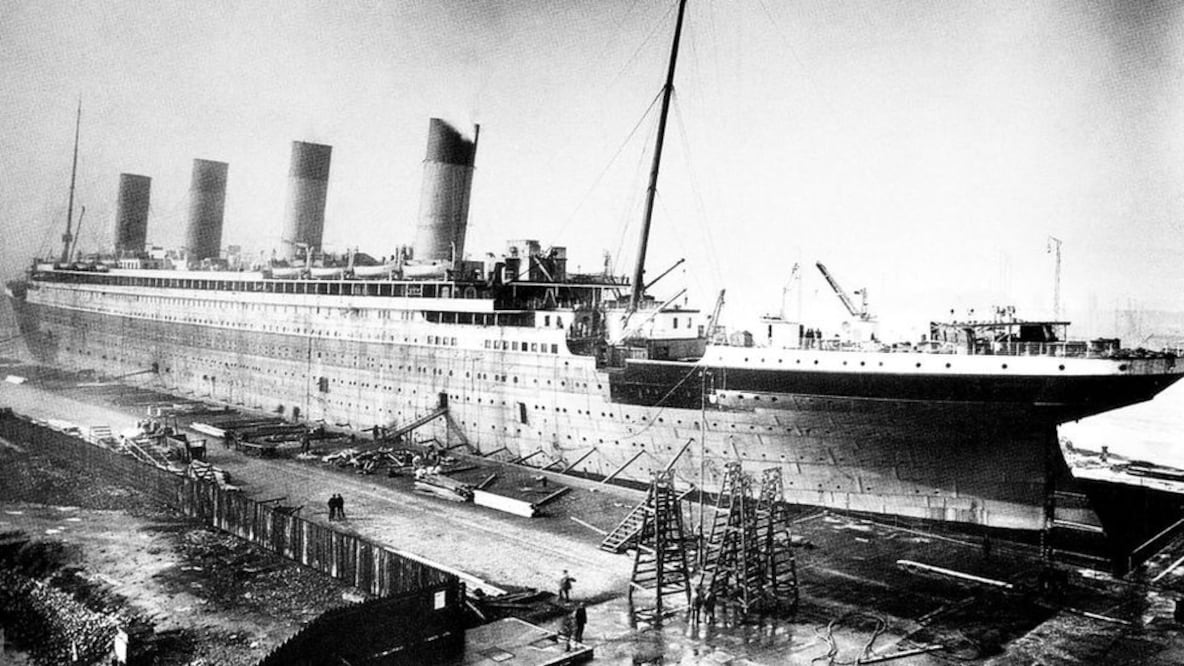 El Titanic fue construido en un astillero en Belfast, Irlanda del Norte. Foto: Getty Images