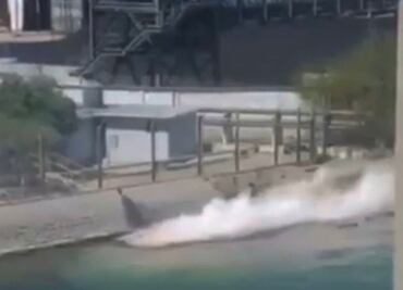 Profepa inspecciona derrame de ácido sulfúrico en el Mar de Cortés