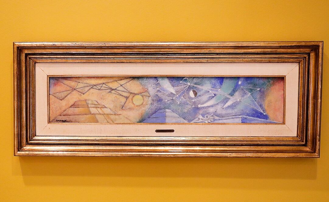 Boceto de "El día y la noche"; el mural se puede ver en el Museo Soumaya. Foto: Iván Stephens / EL UNIVERSAL