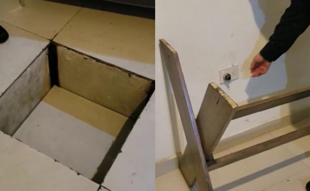 Los agentes encontraron en el inmueble un sofisticado sótano, diseñado especialmente para el ocultamiento y embalaje de droga. Foto: Especial