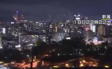 Cámaras de vigilancia captan sismo de 6.8 en Japón