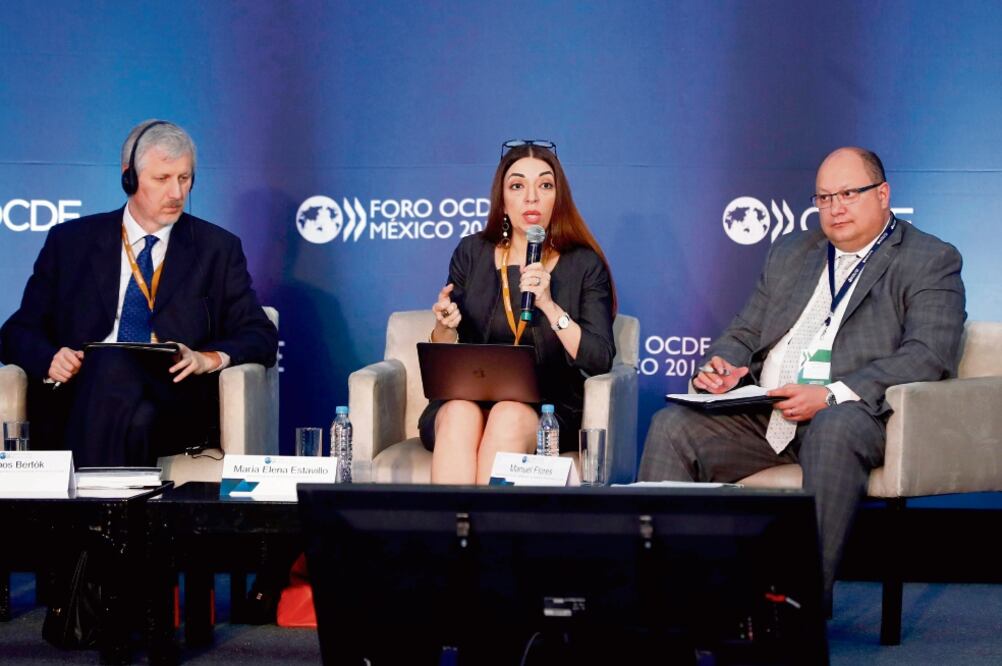 La comisionada María Elena Estavillo dijo que no se asegura que la separación de Telmex se haga al menor costo posible y ese es un requisito (YADÍN XOLALPA. EL UNIVERSAL)