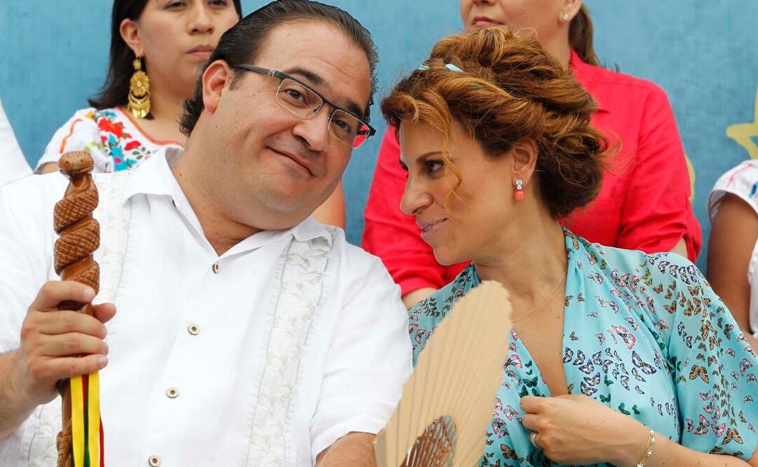 Javier Duarte y Karime Macías, en la imagen