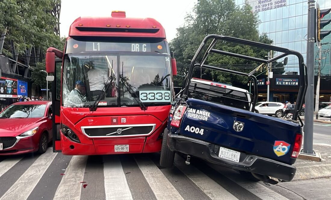 Los usuarios y agentes involucrados no ameritaron trasladado médico. Foto: Juan Carlos Williams / EL UNIVERSAL