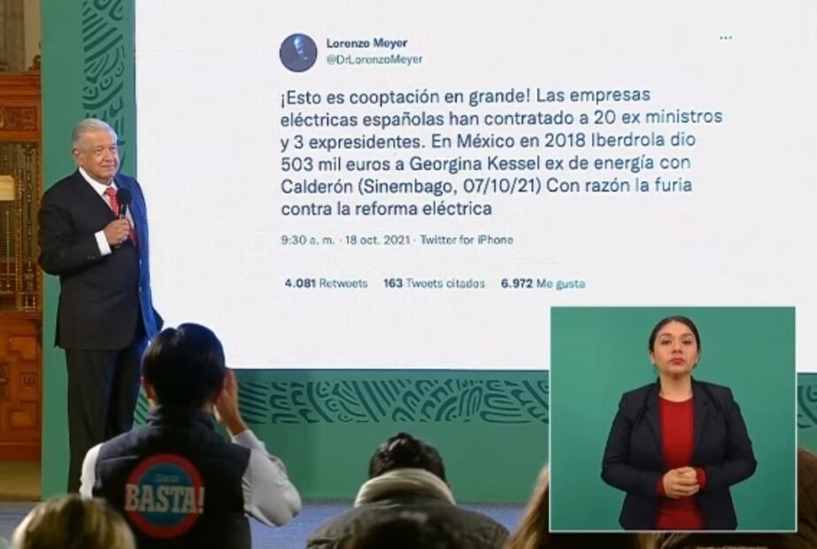 La mañanera de AMLO, 19 de octubre, minuto a minuto
