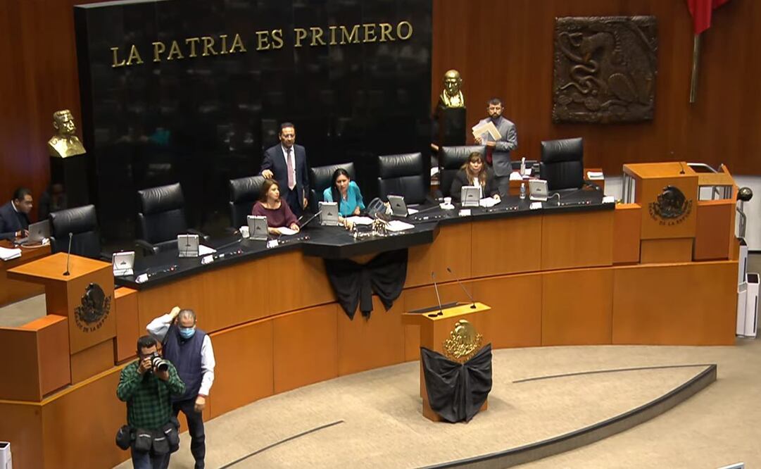 Homenaje a Porfirio Muñoz Ledo en el Senado de la República. Foto: Captura/ Youtube Senado