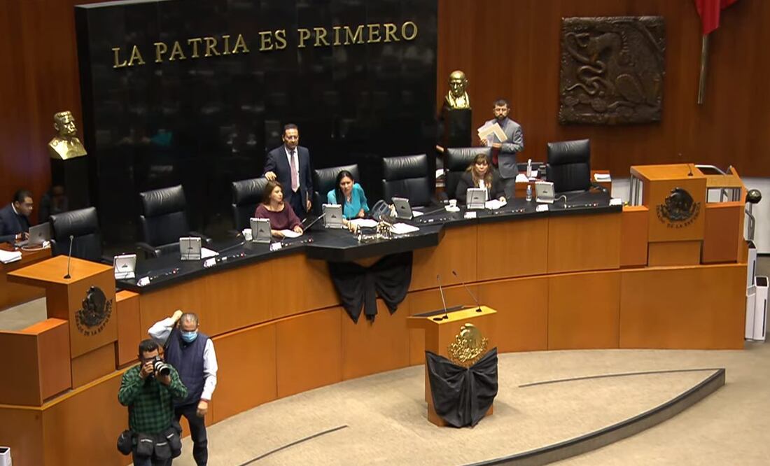 Homenaje a Porfirio Muñoz Ledo en el Senado de la República. Foto: Captura/ Youtube Senado