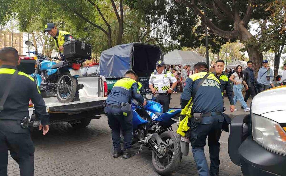 Trasladan 18 motocicletas al depósito vehicular y se aplicaron 26 infracciones a personas conductoras de motocicletas que no cumplieron con el reglamento de tránsito. Foto: Archivo