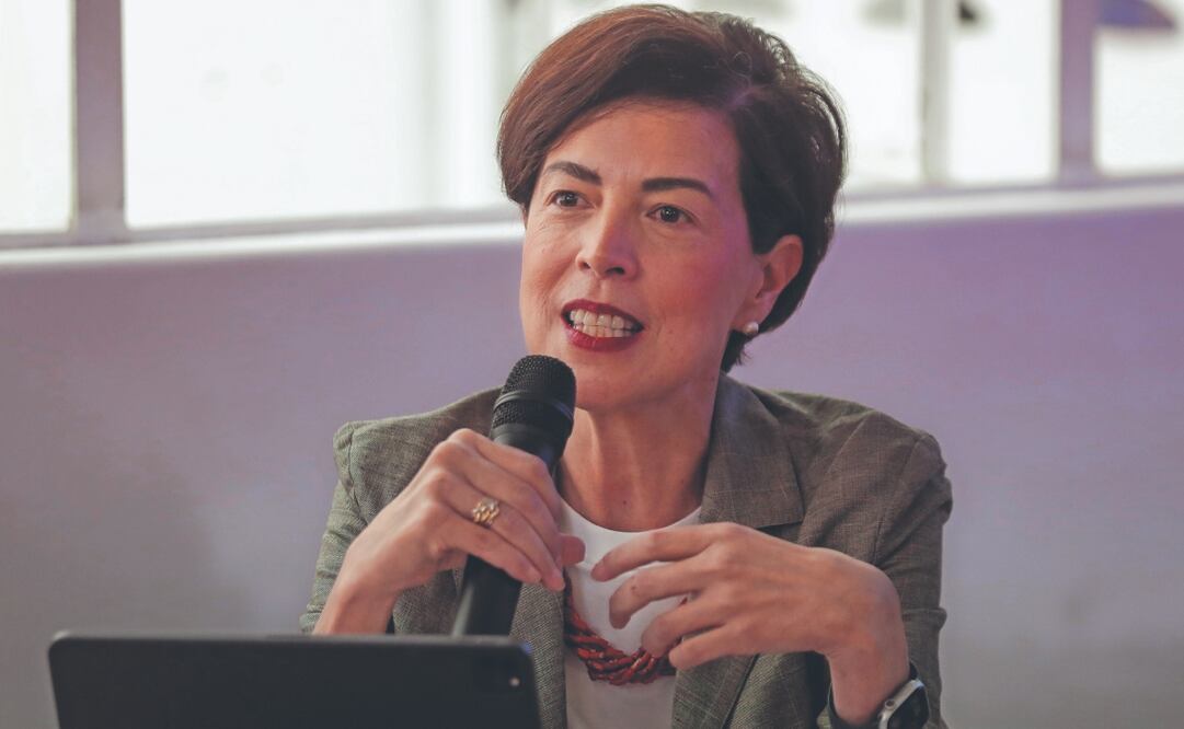 La investigadora del Equide, Graciela Teruel, durante la presentación del consorcio para medir la pobreza. Foto: de ISAAC ESQUIVEL. EFE