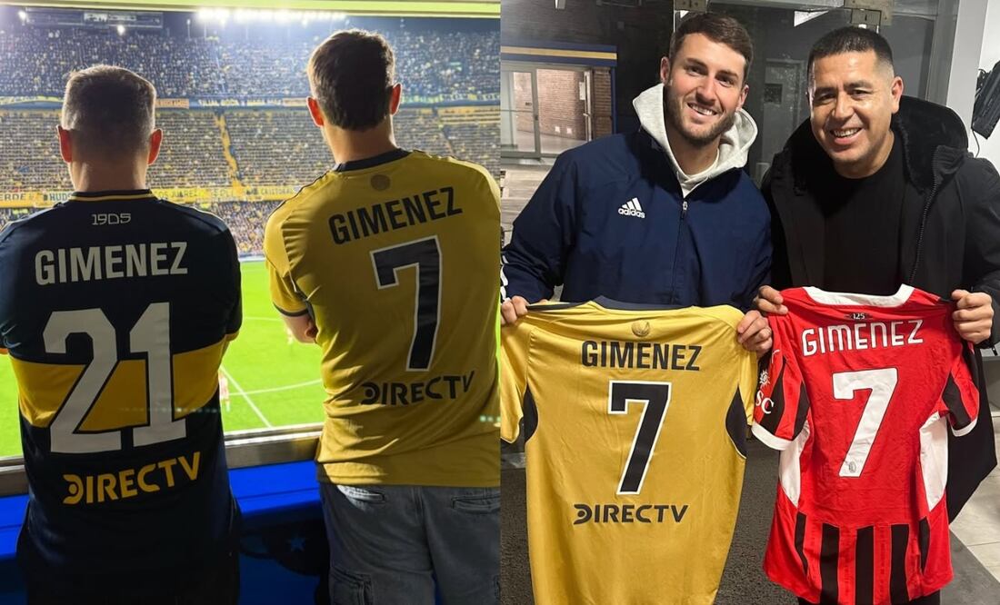 Santiago Giménez asiste a un partido de Boca Juniors; admite su deseo de jugar ahí / Foto: Especial