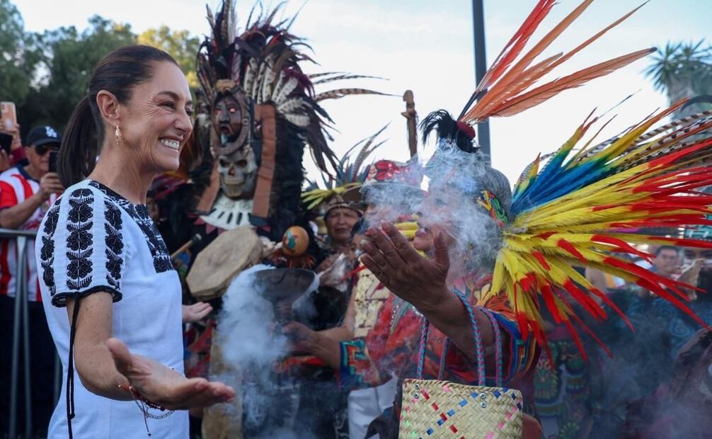 Claudia Sheinbaum cierra su gira en Puebla y llama al voto para continuar con la cuarta transformación. Foto: Diego Simón /EL UNIVERSAL