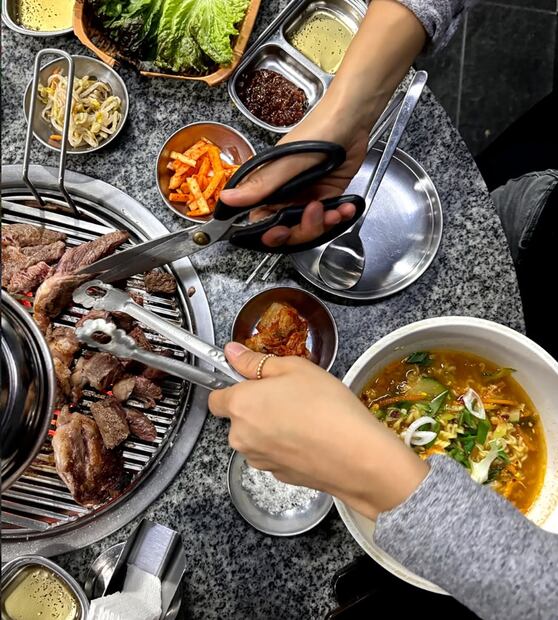 Parilla coreana. Foto: Ig @goguinaramx