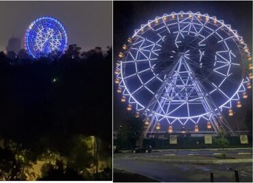 "Es W de Wrande": Parque Aztlán proyecta nombre de la capital como CDWX en rueda de la fortuna