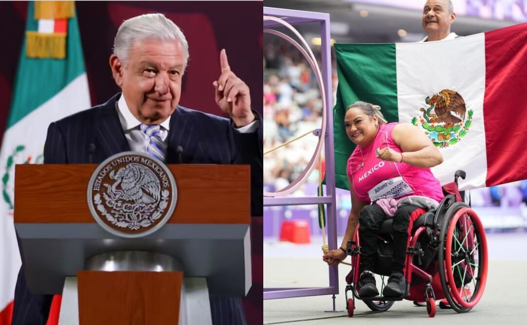 FOTO: ESPECIAL - AMLO felicita a deportistas paralímpicos de París 2024