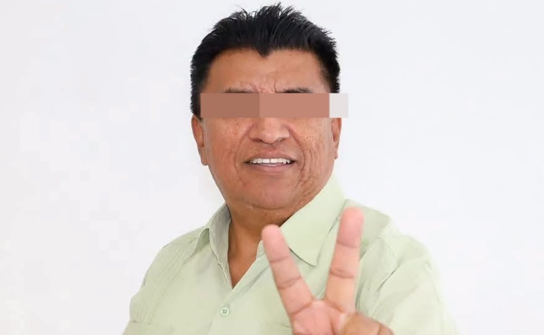 Detienen a Irvin Pisté, alcalde de Kinchil, Yucatán en el Ayuntamiento; señalan posible incumplimiento de pensión.
Foto: Especial.
