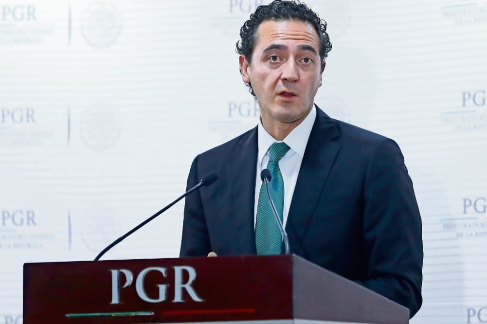 Alberto Elías Beltrán, subprocurador Jurídico y de Asuntos Internacionales de la PGR, explicó en conferencia de prensa que el gobierno de Italia deberá considerar la gravedad de los delitos que se le imputan a Tomás Yarrington (GERMÁN ESPINOSA. ELUNIVER)