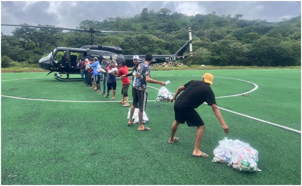 Este 4 de octubre de 2024 el Gobierno de Guerrero envía ayuda humanitaria a damnificados por "John". Foto: Especial